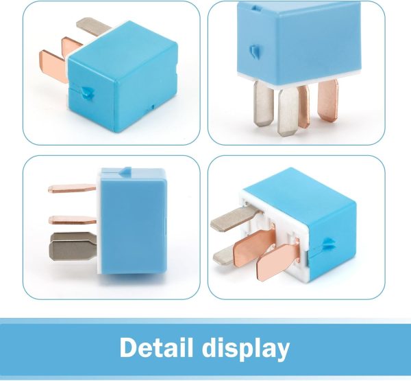 MOXRUQ AC Relay 4 Pin Blue Auto Replacement-6