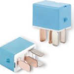 MOXRUQ AC Relay 4 Pin Blue Auto Replacement-0