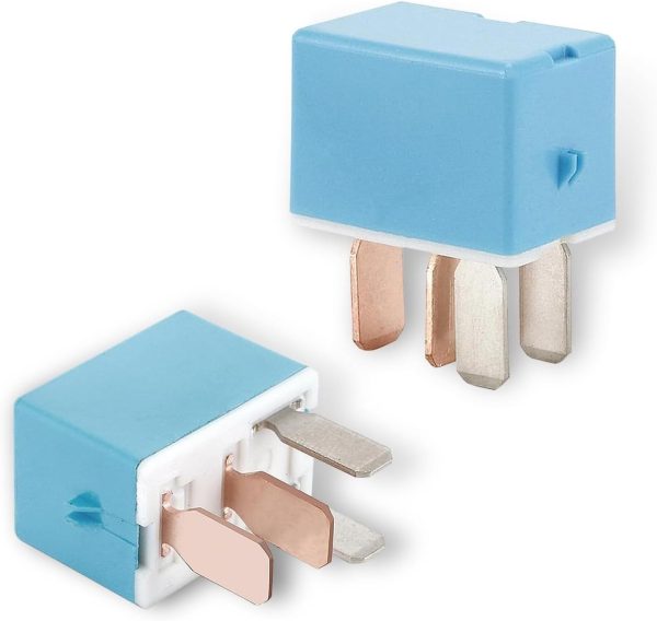 MOXRUQ AC Relay 4 Pin Blue Auto Replacement-0