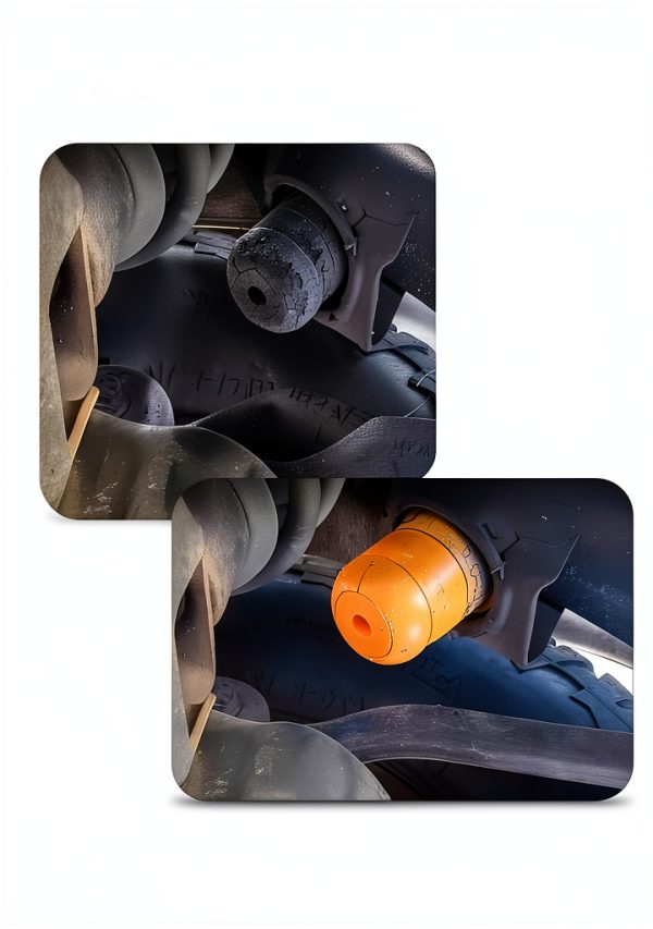 Front Lower Suspension Bump Pad Crynod Black Rubber Set-2