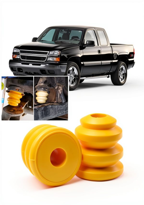 NFSpeeding Front Lower Bump Stop for GM Trucks Yellow Polyurethane-5