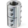 Climax T303 Stainless Steel Clamp Coupling 8x8mm, 24mm OD, 35mm L-0