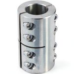 Climax T303 Stainless Steel Clamp Coupling 8x8mm, 24mm OD, 35mm L-0