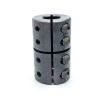 Summit Collars Brand 1CC-050-050 Single Split Clamping Coupling, ISCC-050-050 1/2" X 1/2" Bore 1 1/8 inch OD, 1 3/4 inch Length, 8-32 x 1/2 Clamp Screw-1