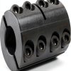 2CC-100-100-KW, 1" x 1" Rigid Shaft Coupling Double Split With Keyway-0
