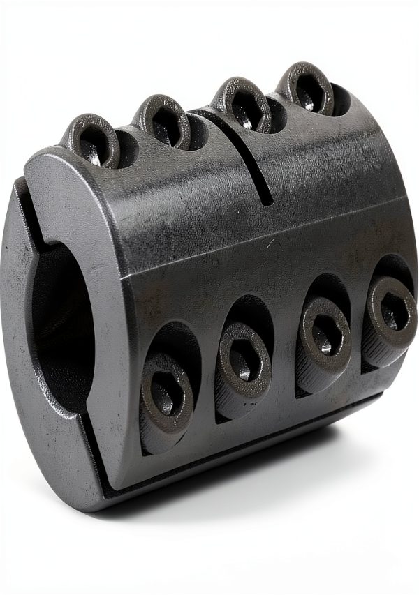 2CC-100-100-KW, 1" x 1" Rigid Shaft Coupling Double Split With Keyway-0