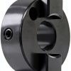 Ruland OST16-6-A Oldham Coupling Hub, Set Screw Style, Black Anodized Aluminum, .375" Bore, 1" OD, 1-1/8" Length-0