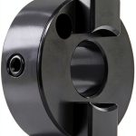 Ruland OST16-6-A Oldham Coupling Hub, Set Screw Style, Black Anodized Aluminum, .375" Bore, 1" OD, 1-1/8" Length-0
