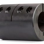 Climax Part CC-112-112-KW Mild Steel, Black Oxide Plating Clamping Coupling, 1 1/8 inch X 1 1/8 inch bore, 2 1/8 inch OD, 3 1/4 inch Length, 1/4-28 x 3/4 Set Screw-0