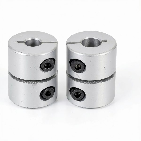uxcell 2pcs Shaft Coupling 6.35mm to 8mm Aluminium Single Split Clamping Coupling, Rigid Stepper Motor Wheel Coupler Joint Connector for DIY Model, 3D Printers-1