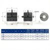 15mm to 15mm Rigid Clamp-On Coupling BORDSTRACT Aluminum 32x45mm-5