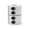 15mm to 15mm Rigid Clamp-On Coupling BORDSTRACT Aluminum 32x45mm-0