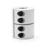 15mm to 15mm Rigid Clamp-On Coupling BORDSTRACT Aluminum 32x45mm-0